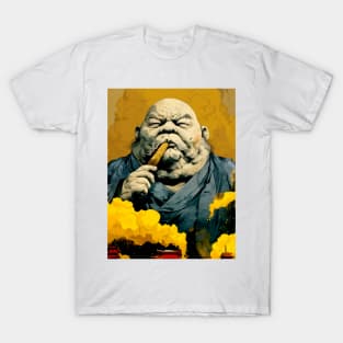 Puff Sumo: Smoking a Fat Robusto Cigar T-Shirt